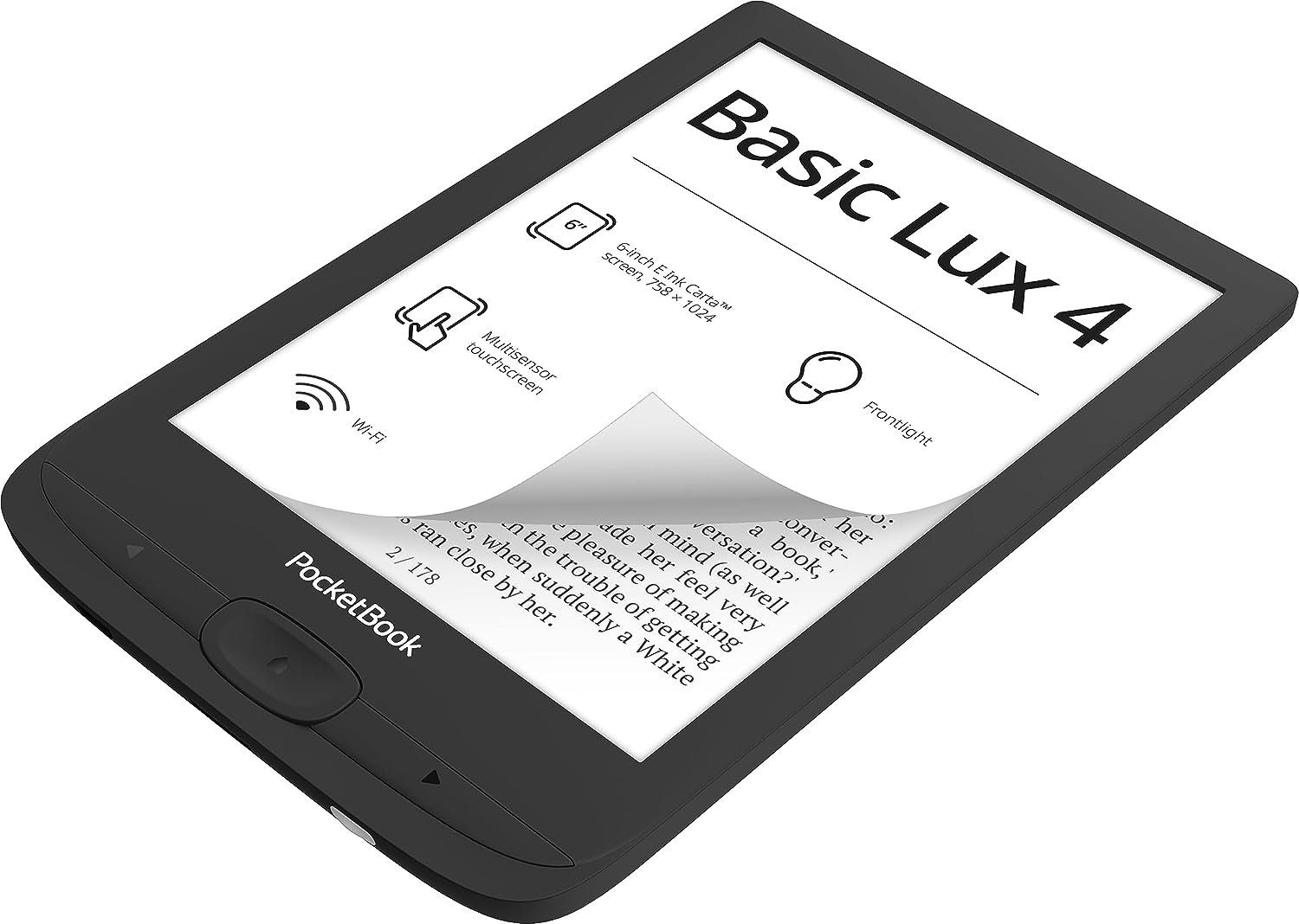 Pocketbook Basic Lux 4 with MicroSD and Touchscreen