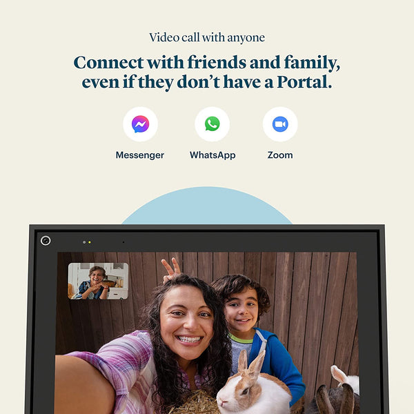 Facebook Portal Smart Video Calling 10” Touch Screen Display with Alexa Black