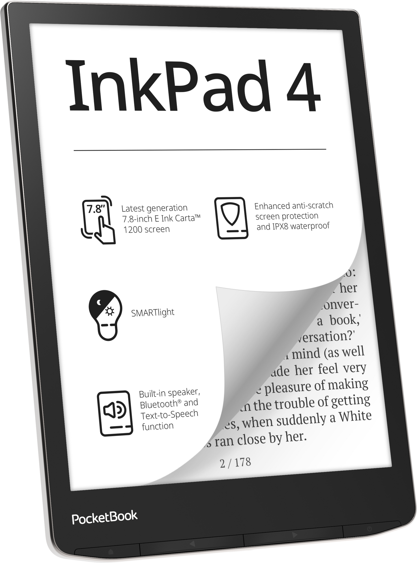 PocketBook InkPad 4 - the world's bestseller with new abilities 