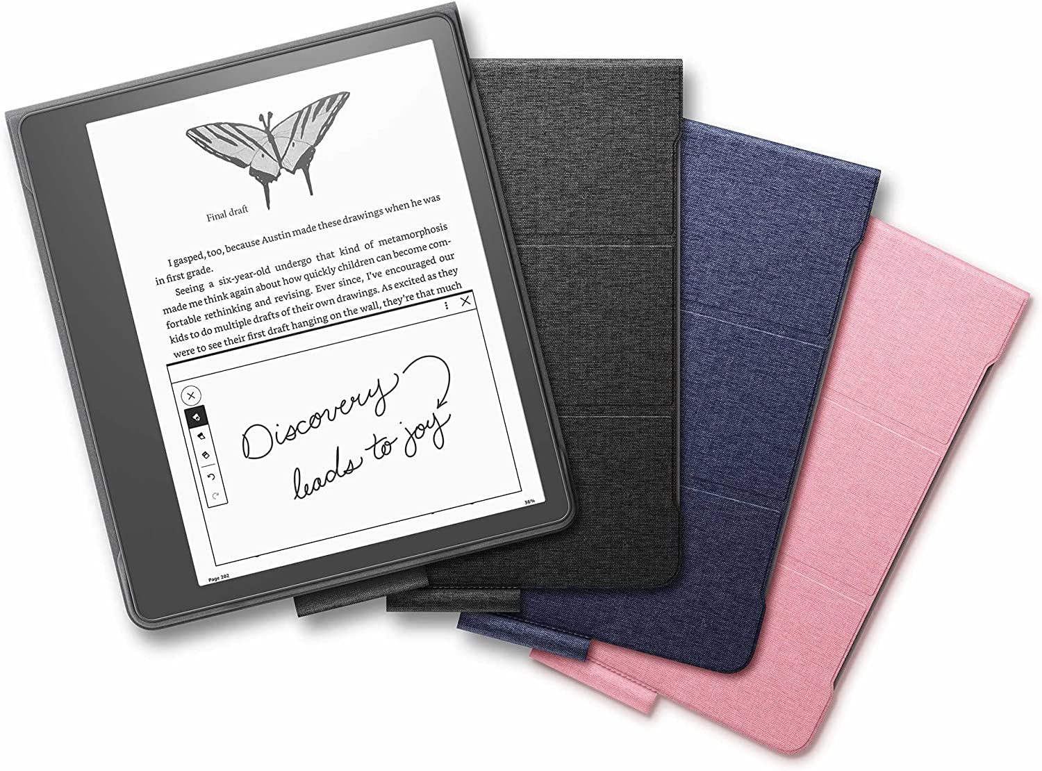 Kindle Scribe Essentials Bundle including Kindle Scribe (64 GB), Premium  Pen, Leather Folio Cover with Magnetic Attach - Black, and Power Adapter