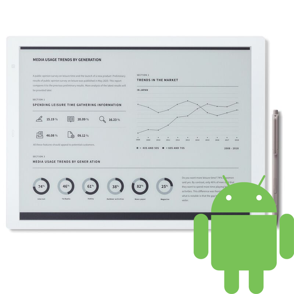 Fujitsu Quaderno A5 2nd Gen Android 9 Unlock with Google Play